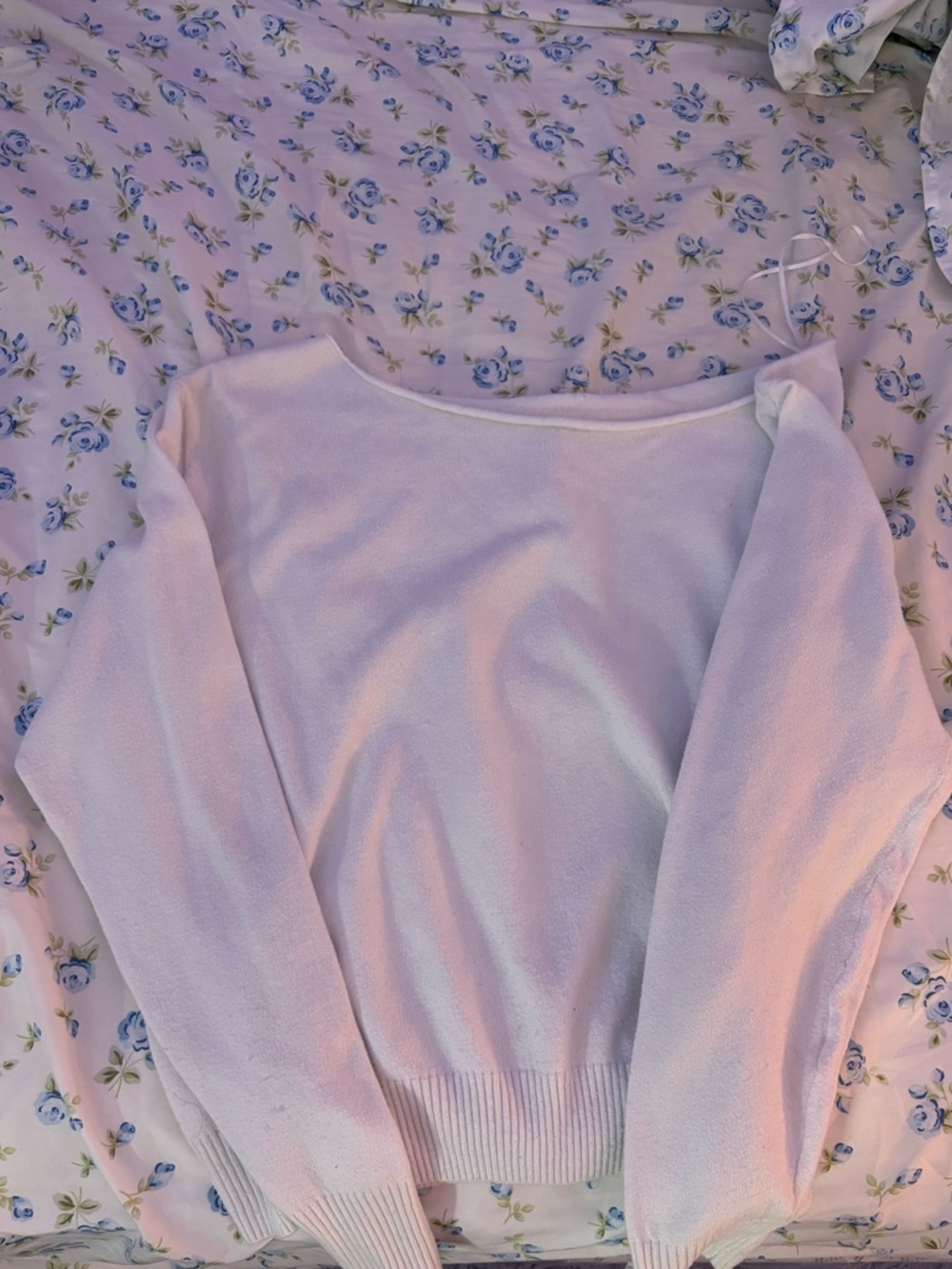 H&M- White off the shoulder sweater